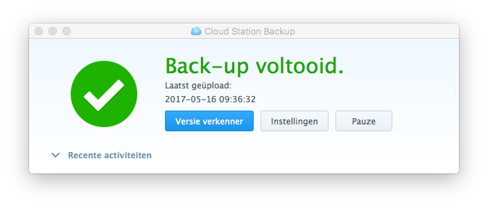 Cloud Station Backup ervaringen.