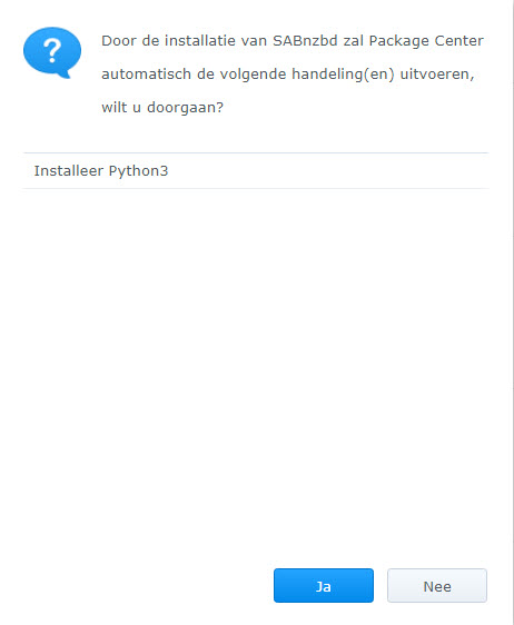 SABnzbd BASIS installatie DSM6 en DSM7.