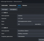 Bewegingsmelding alleen cams binnen zodra home mode op afwezig staat. 58587-4