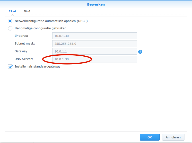 Een locale DNS server opzetten.