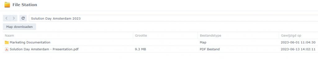 Bekijk nu het volledige jaarlijkse Synology 2023-evenement. 59582-0