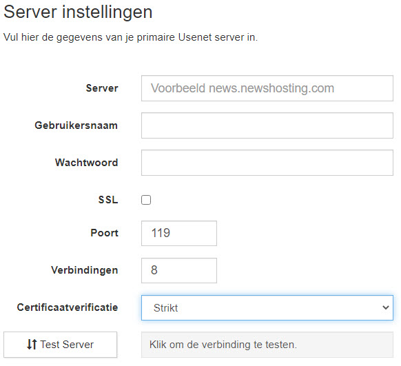SABnzbd BASIS installatie DSM6 en DSM7.