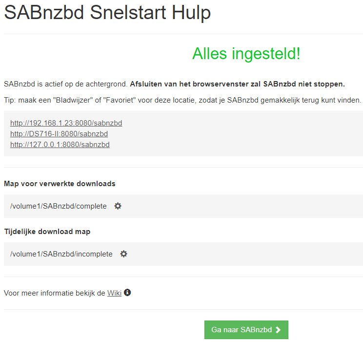 SABnzbd BASIS installatie DSM6 en DSM7.