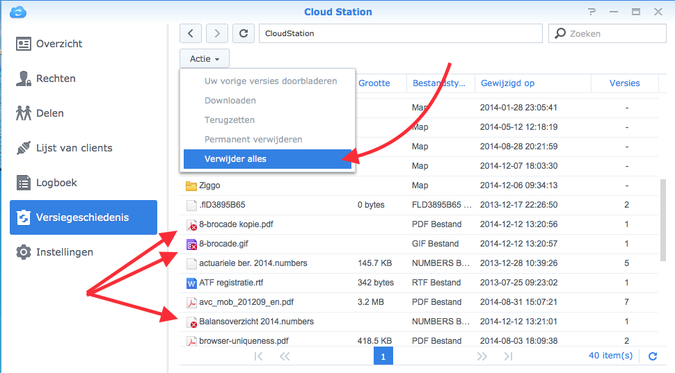 Cloud of Drive prullenbak legen 13160-0