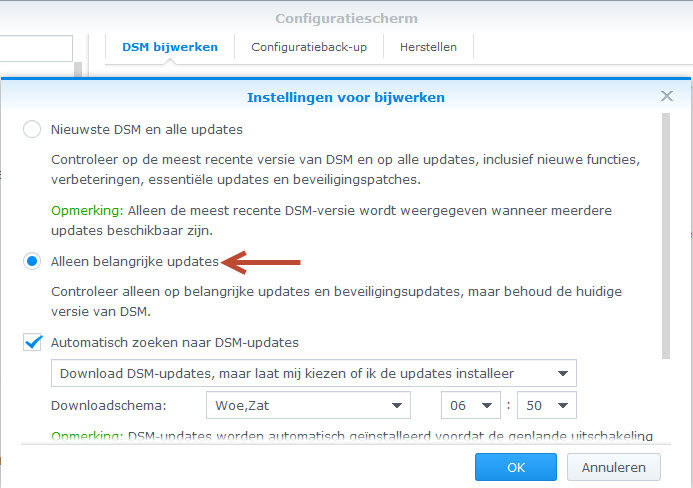 DSM6.1 Beta downgraden naar DSM5.2