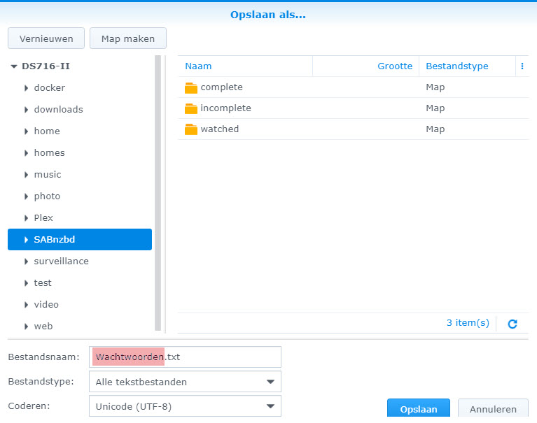 SABnzbd BASIS installatie DSM6 en DSM7.