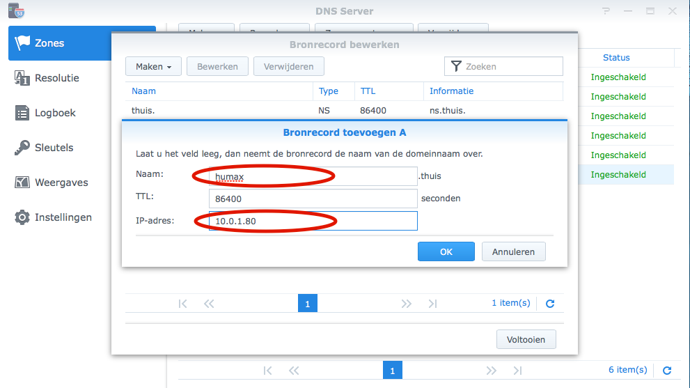Een locale DNS server opzetten. 12887-4