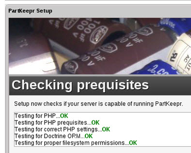 Partkeepr installeren