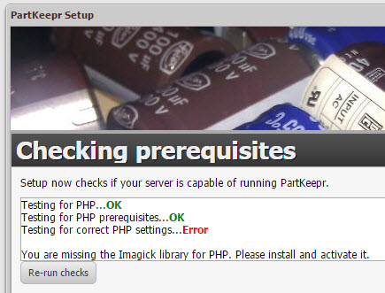 Partkeepr installeren