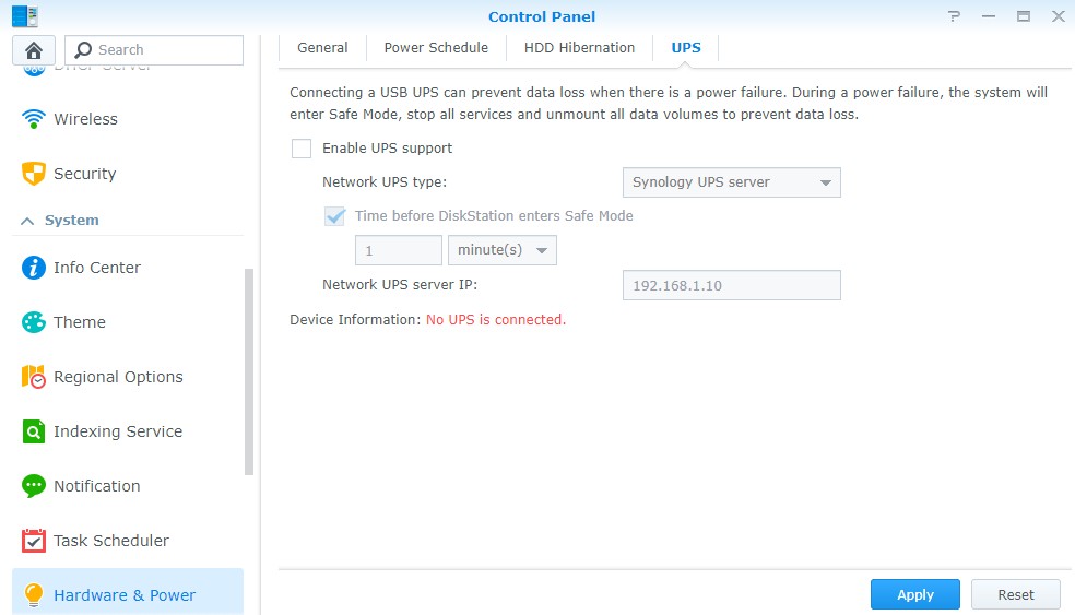 APC UPS wordt niet meer herkend 37361-0
