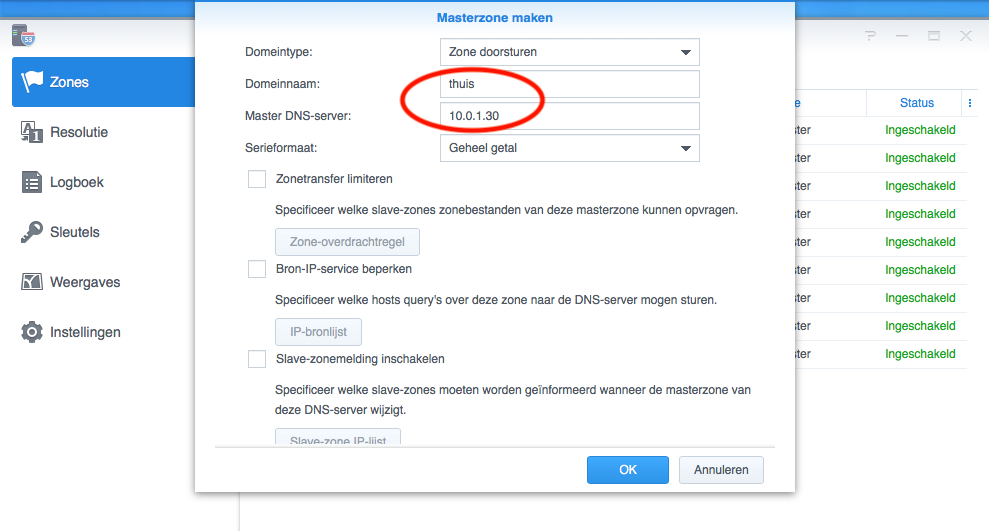 Een locale DNS server opzetten. 38261-2