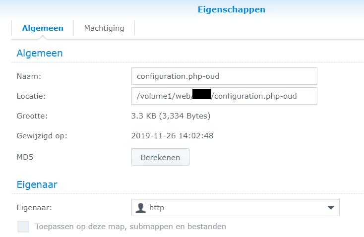 Joomlasite foutmelding over native.php line 260